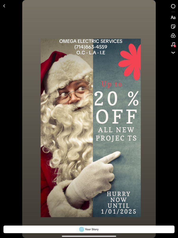 Slide of Omega Electric Services
