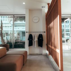 The Mark Men's Health - Modern Pasadena lobby--every design detail reflects the same precision and care we bring to men's health and hormone therapy.