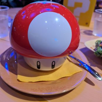 Toadstool Cafe - Tomato Soup, $19.99 prior to tax. New price includes keepsake bowl to take home - Cafes Near Me - Universal City, California Toadstool Cafe - Tomato Soup, $19.99 prior to tax. New price includes keepsake bowl to take home - Cafes Near Me - Universal City, California