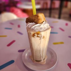 Cheesecaked - Peach cobbler milkshake with banna pudding ice cream