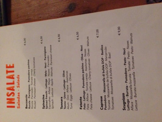 Menu photo 2 Mezzogiorno Lisbon, 11