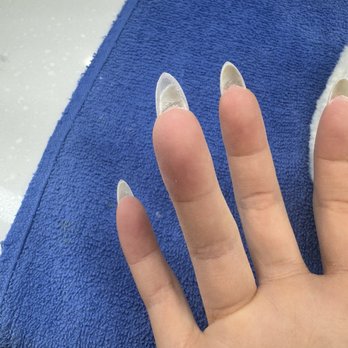 Creative Nails & Spa - Ivy over filed my nail with her drill so she had to fix the length by using hard gel. - Nail Salons Near Me - West Covina, California Creative Nails & Spa - Ivy over filed my nail with her drill so she had to fix the length by using hard gel. - Nail Salons Near Me - West Covina, California