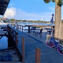 Who Dat Bar And Grill - The marina is beautiful.