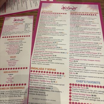 Acenar Mexican Restaurant - Menu - Mexican Near Me - San Antonio, Texas Acenar Mexican Restaurant - Menu - Mexican Near Me - San Antonio, Texas