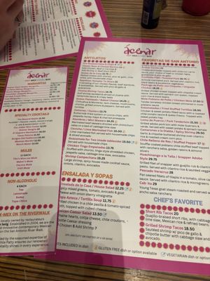 Menu photo 1 Acenar Mexican Restaurant San Antonio, TX Menu photo 1 Acenar Mexican Restaurant San Antonio, TX