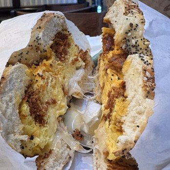 Yum Yum Donuts - Thier CHORIZO SANDWICH with and EVERYTHING BAGEL. Hit the spot - Donuts Near Me - Los Angeles, California Yum Yum Donuts - Thier CHORIZO SANDWICH with and EVERYTHING BAGEL. Hit the spot - Donuts Near Me - Los Angeles, California