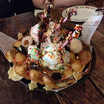 Tiger Fork - Bubble Waffle - Skip this. Looks better than it tastes. It's nothing special, just 2 scoops of ice cream on a cold waffle. - Chinese Near Me - Washington, DC, District of Columbia Tiger Fork - Bubble Waffle - Skip this. Looks better than it tastes. It's nothing special, just 2 scoops of ice cream on a cold waffle. - Chinese Near Me - Washington, DC, District of Columbia