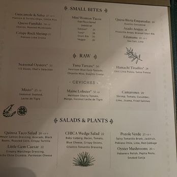CHICA - Menu - Latin American Near Me - Las Vegas, Nevada