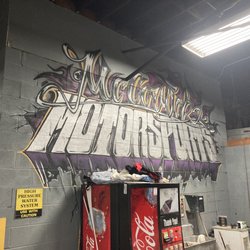McCormick Motor Sports - Artwork inside the shop