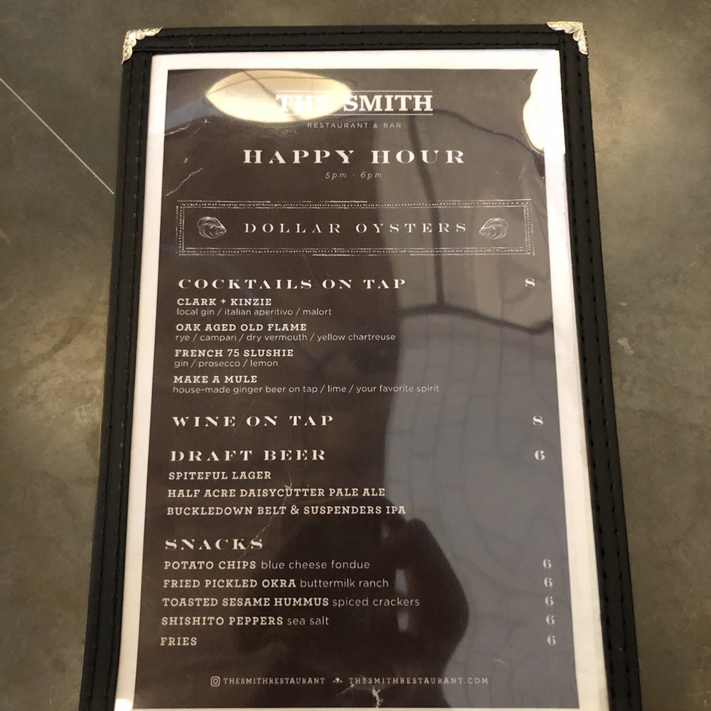 The Smith - Happy hour menu - New American Near Me - Chicago, Illinois The Smith - Happy hour menu - New American Near Me - Chicago, Illinois