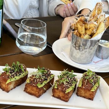 Circa 55 - Crispy rice with spicy  tuna on top - Bars Near Me - Beverly Hills, California