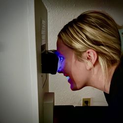 Olympia School of Advanced Skincare - We're starting with Skin Analysis using a Wood's lamp to illuminate the unseen and guide our next steps.