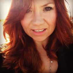 Sharper Image Salon - Bright red by Deb