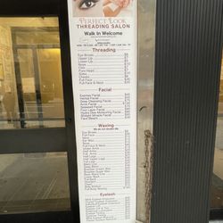 Perfect Look Threading Salon - Prices as of Nov 2023. Walk in welcome.