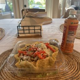 This is my big ass tostada dinner. This is my big ass tostada dinner.