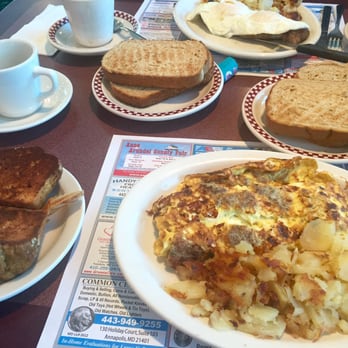 Double T Diner - Pasadena - Hercules Omelette, grilled bran muffin, steak & eggs. - Diners Near Me - Pasadena, Maryland