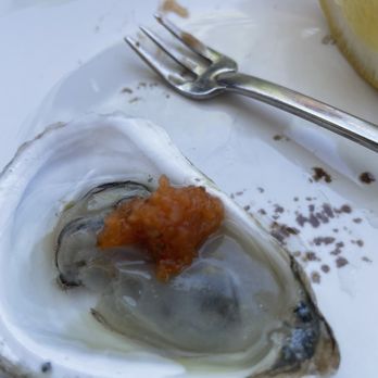 19 Raw - Oyster with amazing kimchi - Seafood Near Me - Edgartown, Massachusetts