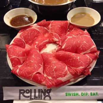 Rolling Boil - Ribeye Steak with the Sha Cha & Toasted Sesame dipping sauce. - Hot Pot Near Me - Anaheim, California Rolling Boil - Ribeye Steak with the Sha Cha & Toasted Sesame dipping sauce. - Hot Pot Near Me - Anaheim, California