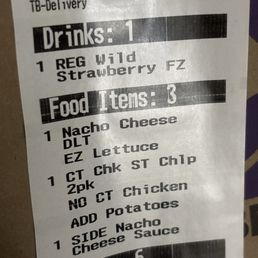 Online order done terrible Online order done terrible