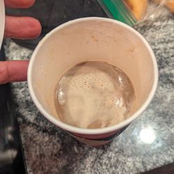 Tim Hortons - This is the large macchiato I ordered on 10-25-2026!! Not even half full!
