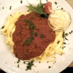 Westend - Tagliatelle mit Fleischsauce. (Man hatte aber auch die Spaghetti-Wahl)
