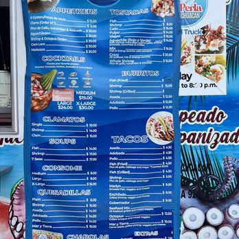 La Perla De Michoacan - Big menu but I only tried the fish tacos - Seafood Near Me - Vista, California La Perla De Michoacan - Big menu but I only tried the fish tacos - Seafood Near Me - Vista, California