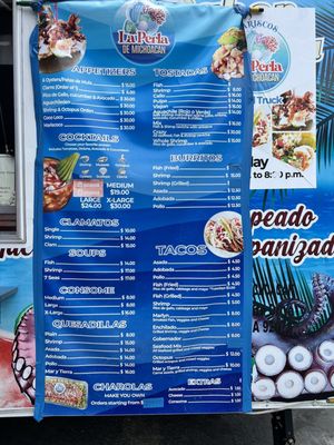 Menu photo 2 La Perla De Michoacan Vista, CA Menu photo 2 La Perla De Michoacan Vista, CA