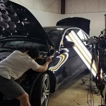 The American Hail - Dent restoration on a Mercedes Benz - Body Shops Near Me - Seguin, Texas The American Hail - Dent restoration on a Mercedes Benz - Body Shops Near Me - Seguin, Texas