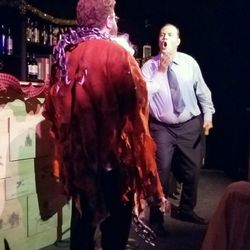 Wilton Theater Factory - The ghost of Robert Marley confronting Scrooge