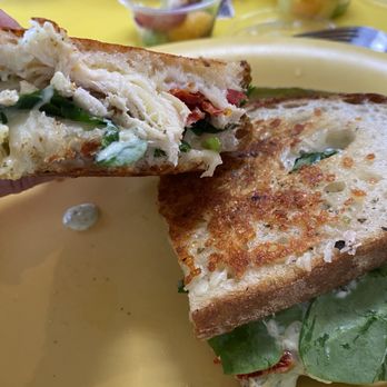 Sunny Side Kitchen - PESTO CHICKEN PANINI, chicken was shredded & a little tough to chew - Sandwiches Near Me - Escondido, California