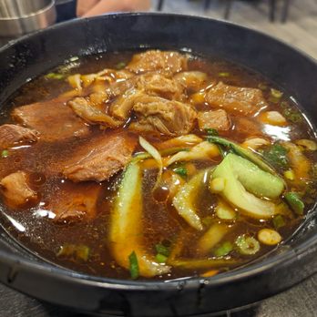 A & J Restaurant - Spicy Beef and Tendon Noodle Soup ($14.50) - Taiwanese Near Me - Irvine, California A & J Restaurant - Spicy Beef and Tendon Noodle Soup ($14.50) - Taiwanese Near Me - Irvine, California