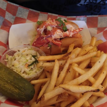 Red Hook Lobster Pound - Maine lobster roll w/ fries - Seafood Near Me - Brooklyn, New York Red Hook Lobster Pound - Maine lobster roll w/ fries - Seafood Near Me - Brooklyn, New York