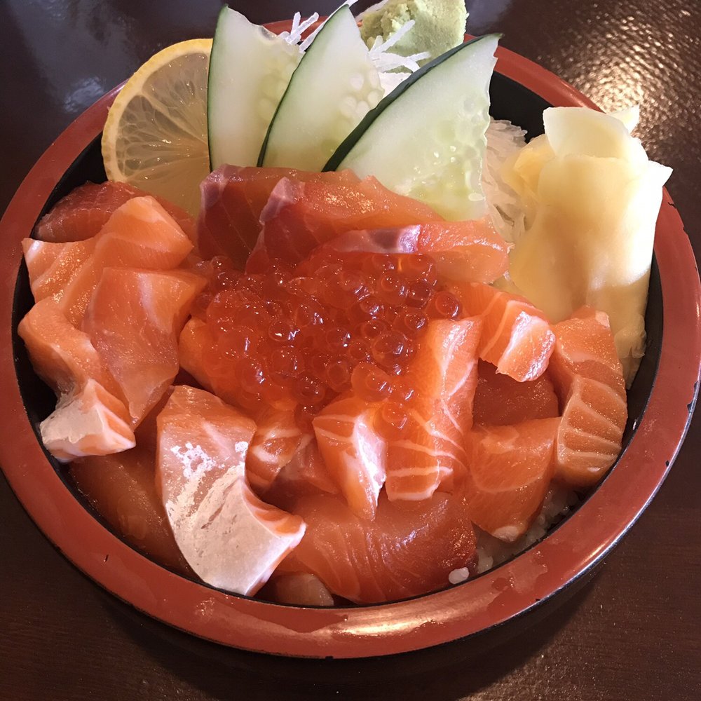 Kikuya - Salmon natto ikura don (without the natto) - Japanese Near Me - Honolulu, Hawaii Kikuya - Salmon natto ikura don (without the natto) - Japanese Near Me - Honolulu, Hawaii