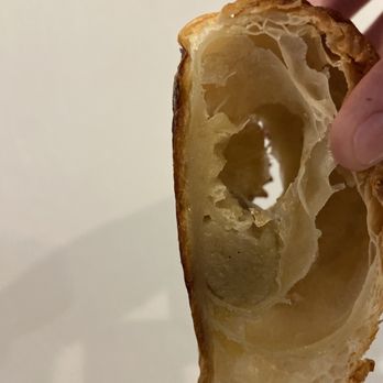 Breadshop - Inside the pandan croissant (it was so empty it was see through!) - Bakeries Near Me - Honolulu, Hawaii Breadshop - Inside the pandan croissant (it was so empty it was see through!) - Bakeries Near Me - Honolulu, Hawaii