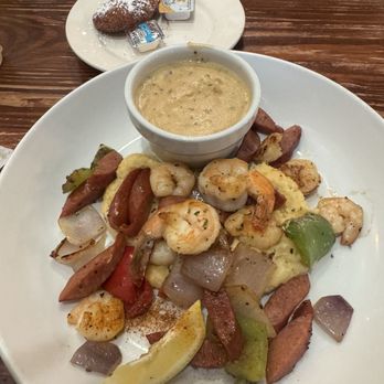 Bay Local Eatery - Shrimp with eggs and vegetables - Breakfast & Brunch Near Me - Virginia Beach, Virginia