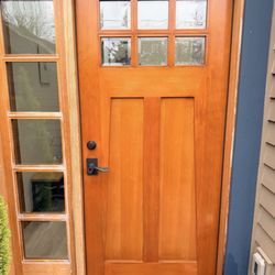 Holowchuk Wood Services - After (door only, trim and sidelights will be done at a later date)
