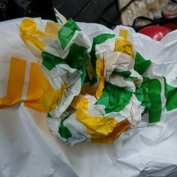 Subway - This is all that's left of my delicious Subway. - Sandwiches Near Me - Austin, Texas Subway - This is all that's left of my delicious Subway. - Sandwiches Near Me - Austin, Texas