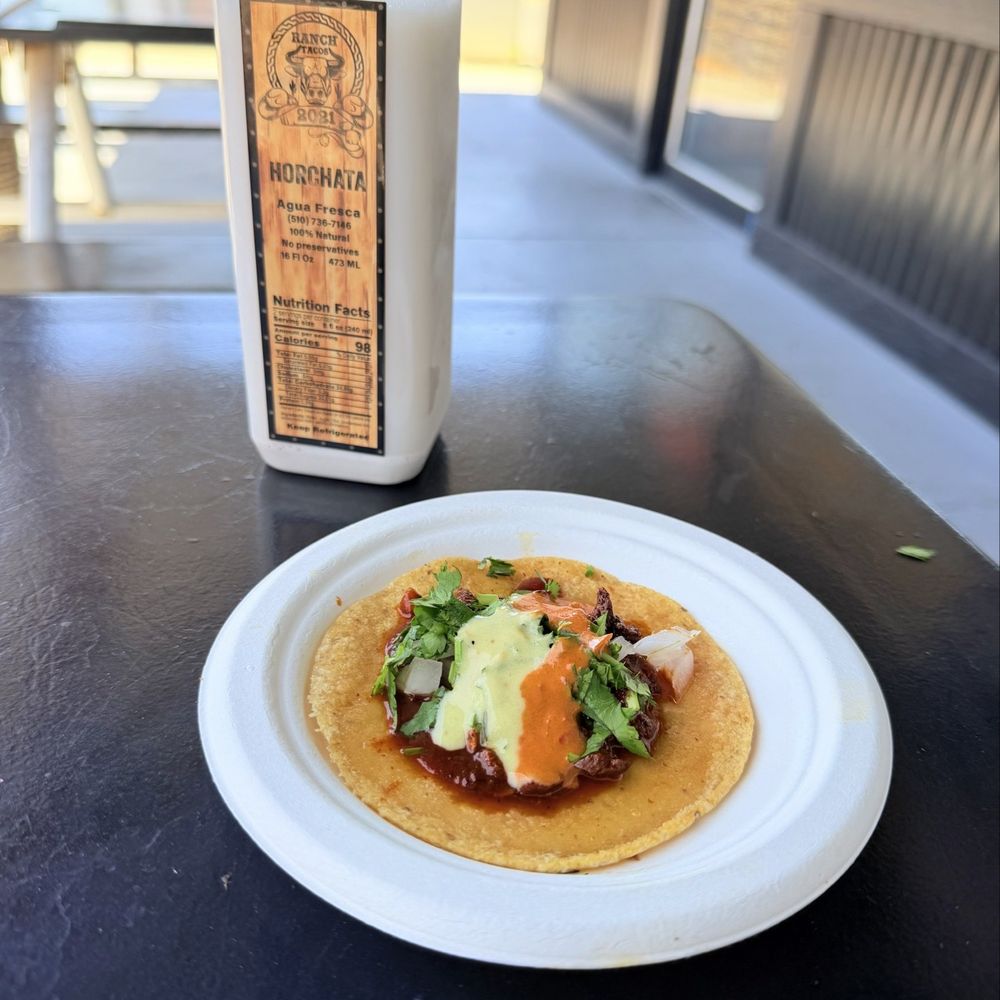 Ranch Tacos  - Sample taco the chef brought out to me. - Tacos Near Me - Los Banos, California