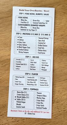 Menu photo 1 Kazu Sushi Burrito St Johns, FL Menu photo 1 Kazu Sushi Burrito St Johns, FL
