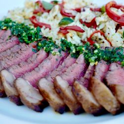 Italio - Picanha steak with chimichurri rice