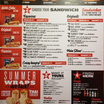 Jimmy John's - Menu 7/22 - Sandwiches Near Me - Surprise, Arizona