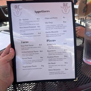 Ole International Kitchen - Menu - Bars Near Me - Estes Park, Colorado