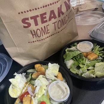 Outback Steakhouse - Side salad side Caesar - Steakhouses Near Me - Mesa, Arizona Outback Steakhouse - Side salad side Caesar - Steakhouses Near Me - Mesa, Arizona