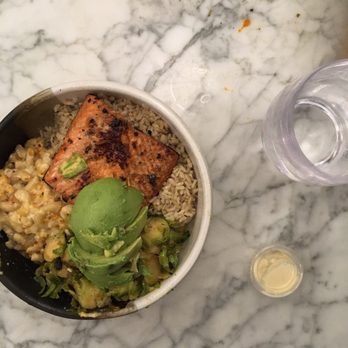 Dig Inn - Brown Rice+ Brussels + Upstate Mac + Avocado (~$14) - New American Near Me - Boston, Massachusetts Dig Inn - Brown Rice+ Brussels + Upstate Mac + Avocado (~$14) - New American Near Me - Boston, Massachusetts