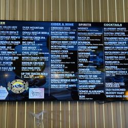 Denali Brewing Company - Beer Menu 8/2026