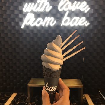 Bae - Koo Koo for Earl with cookies & cream pocky and charcoal ice cream cone - Ice Cream & Frozen Yogurt Near Me - Houston, Texas Bae - Koo Koo for Earl with cookies & cream pocky and charcoal ice cream cone - Ice Cream & Frozen Yogurt Near Me - Houston, Texas