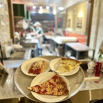 Fini Pizza - Regular slice White slice Square with pepperoni - Pizza Near Me - Brooklyn, New York