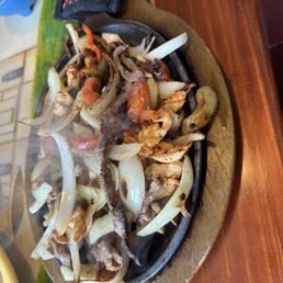Steak and chicken fajitas Steak and chicken fajitas