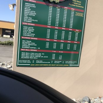 Java Java Coffee - the menu for the restaurant - Coffee Roasteries Near Me - Maple Valley,, Washington