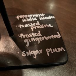 Winter coffee flight flavors